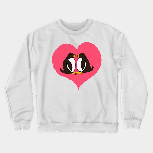 Kissing Penguins Crewneck Sweatshirt by drknice